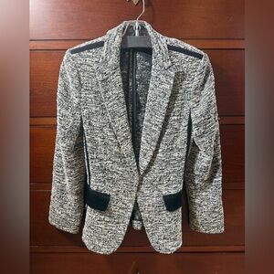 rag & bone Black and White Tweed Blazer